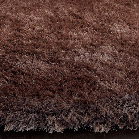 Modern Brown Shaggy Living Mat